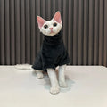 Warm Pure Color Sphynx Cat Turtleneck Sweater Hairless Cat Clothes Soft Winter Coat Thickening Sweet Fleece Jumpsuit for Devon