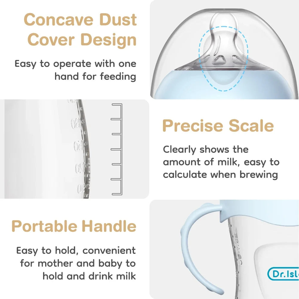 Baby Bottle Gift Set – 3-Size Feeding Bottle Set for Newborns (150ml, 240ml & 330ml)