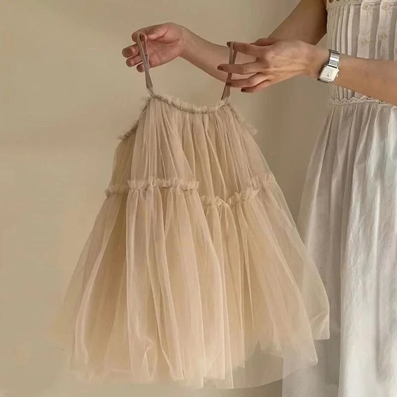 Baby Girls Dress Summer Toddler Kids Lace Mesh Dresses Baby Tutu Dresses Children Birthday Party Dress Girl Clothes