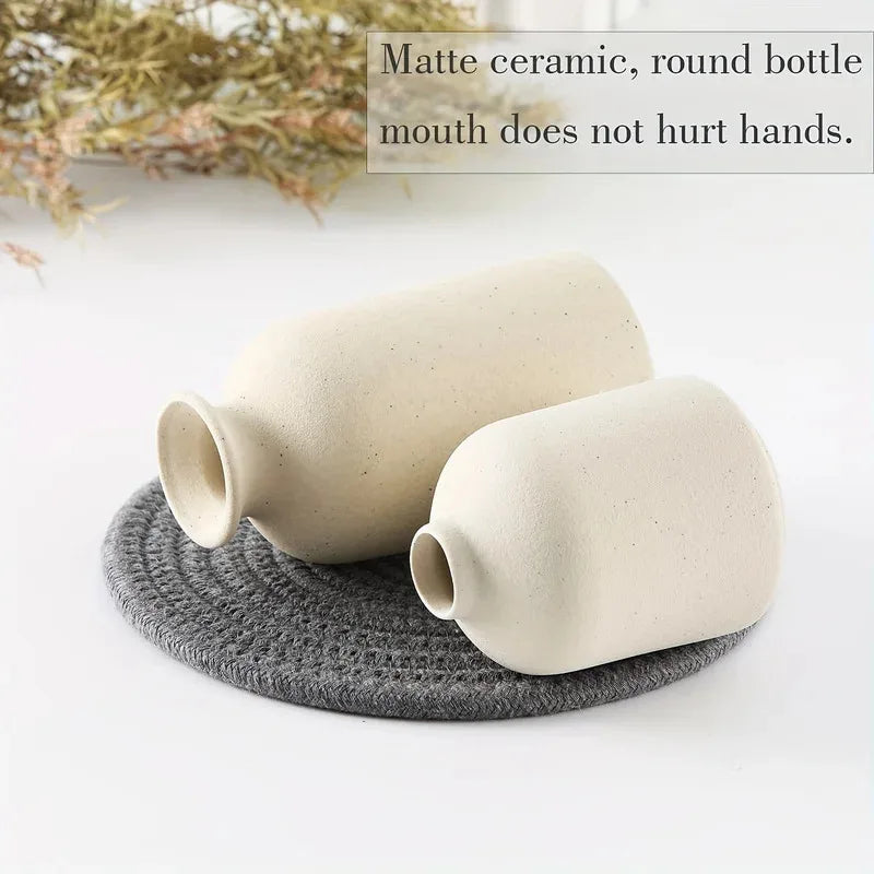 Set of 3 Ceramic Vases | Elevate Every Room with Timeless, Gallery-Worthy & Style