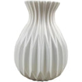 White Ceramic-Look Decorative Vase | Nordic Home Decor for Table, Wedding & Outdoor Styling