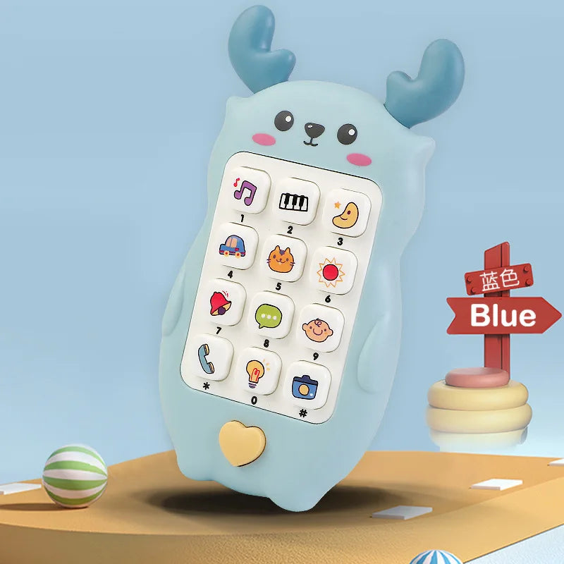 Baby Phone Toy 3-Piece Gift Set – Musical Learning Telephone with Teether for Infants & Toddlers