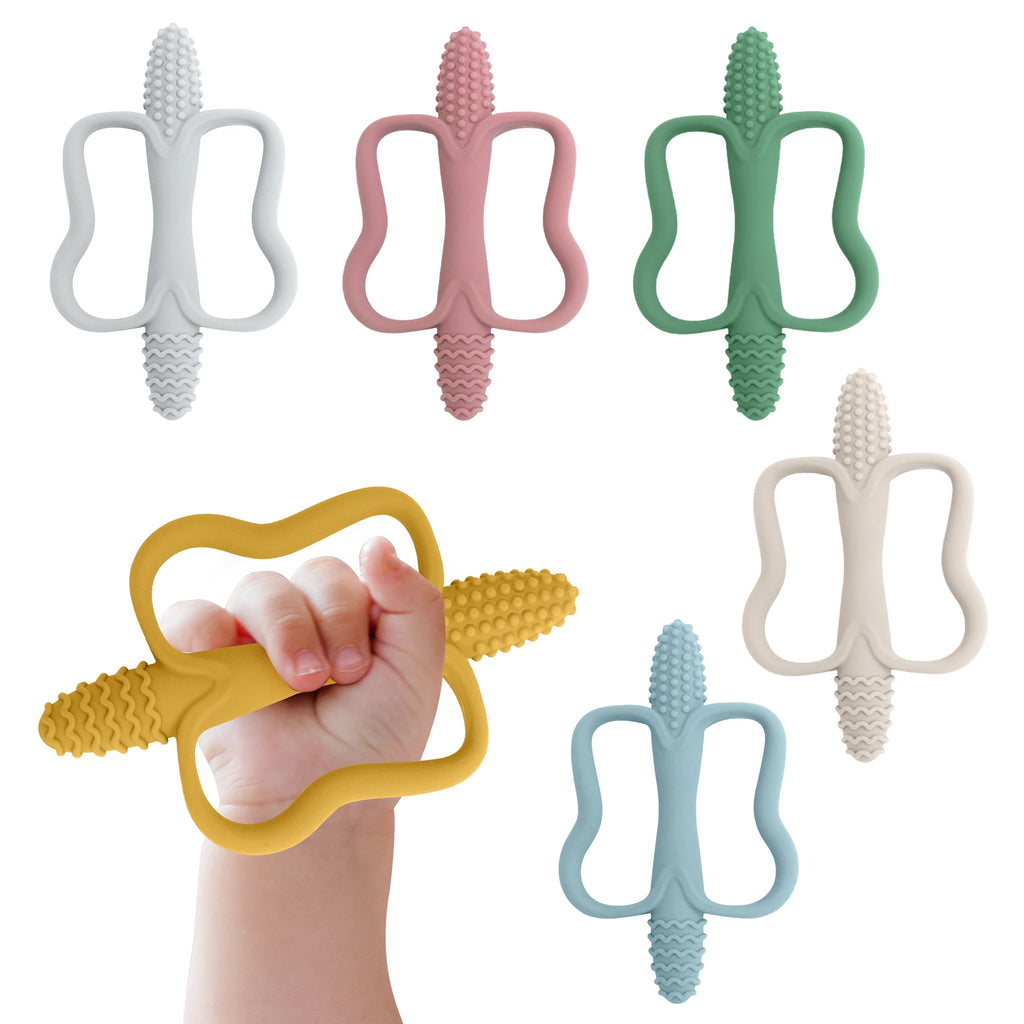 Baby Teething Toy – Food-Grade Silicone Easy-Grip Teether for Babies 0–12 Months