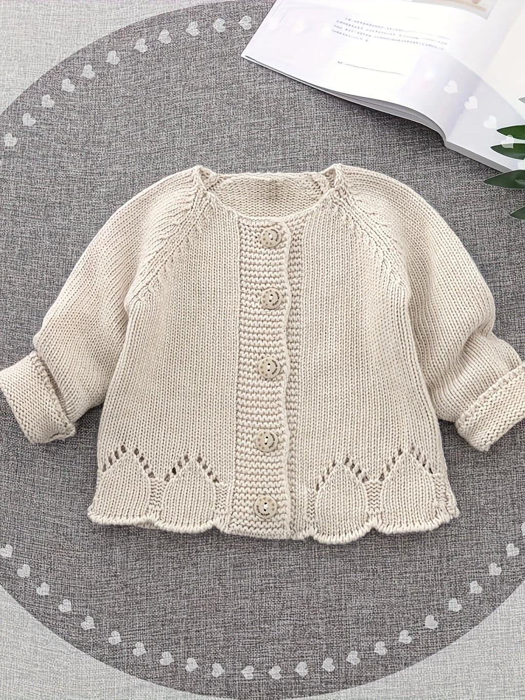 Baby Knitwear Cardigan, Girl's Knitted Knitwear, Kidsren's Spring & Fall Clothing, Women's Outwear, Girl's Style Top