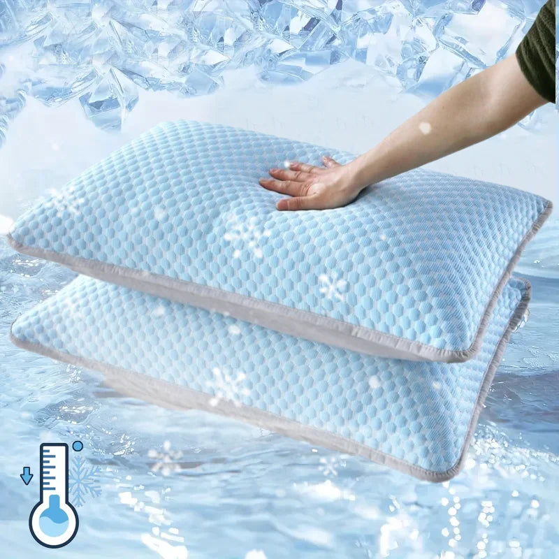 Ice Silk Cooling Pillowcase New 2/1PC Breathable Summer Bedding Washable Pillow Cover 48x74cm Sleepers Air Conditioning Comfort
