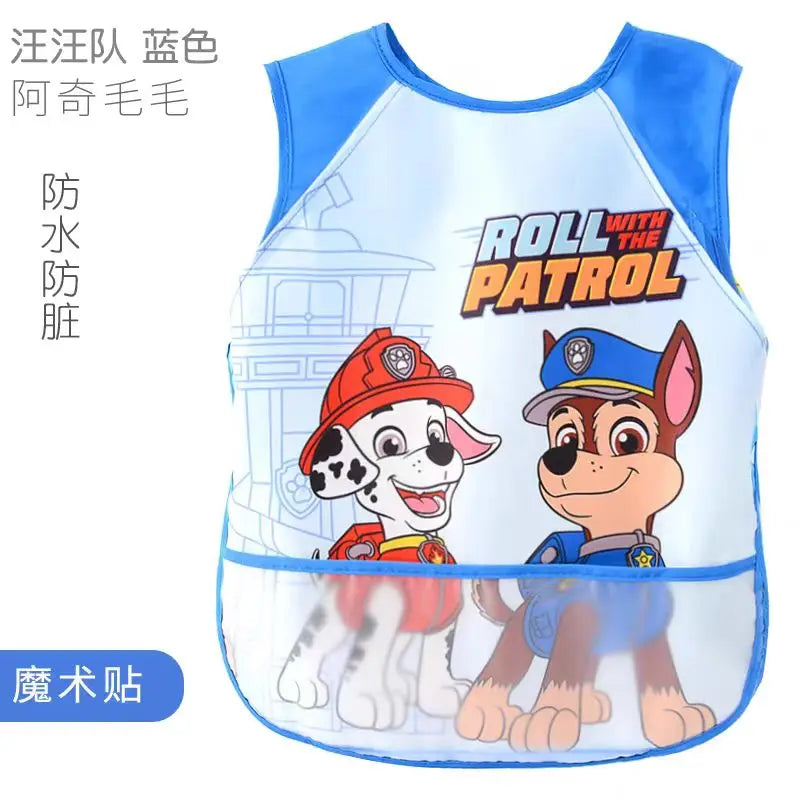 Paw Patrol Baby Bib Gift Set – 2-Piece Waterproof Cartoon Pocket Apron Bibs | Perfect Baby Shower Gift
