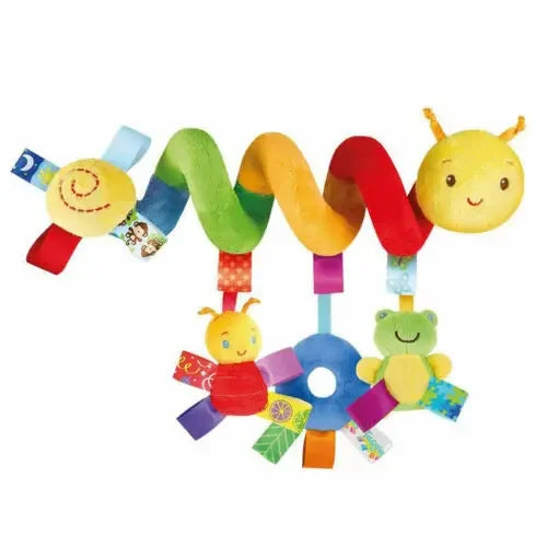 Baby Crib Hanging Rattle Toy – Soft Spiral Stroller & Car Seat Mobile | Newborn Gift | 0+ Months