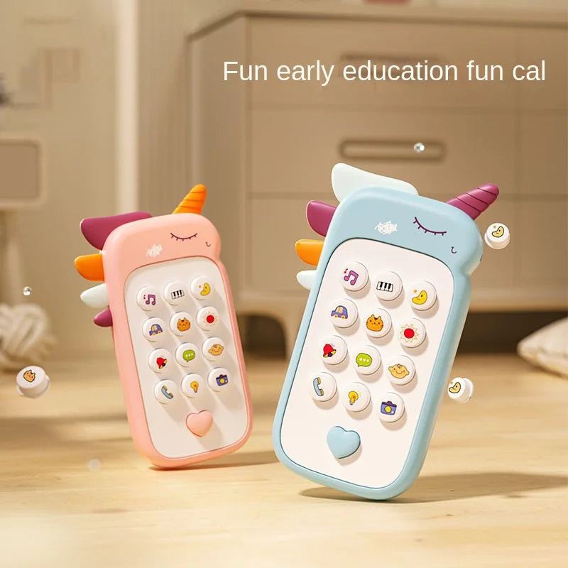 Baby Phone Toy 3-Piece Gift Set – Musical Learning Telephone with Teether for Infants & Toddlers