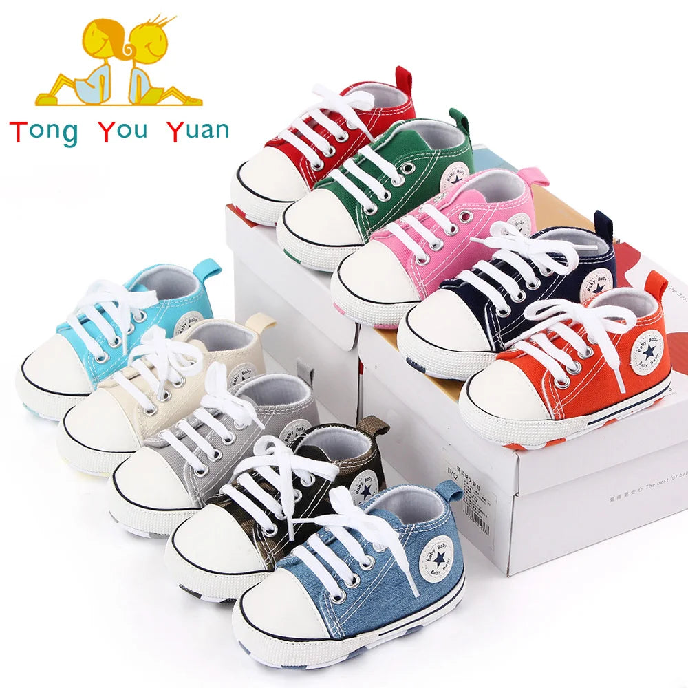 Baby Shoes Gift Bundle – 3 Pairs | Soft Sole Non-Slip | Boys & Girls | 21 Colors | 0–18 Months