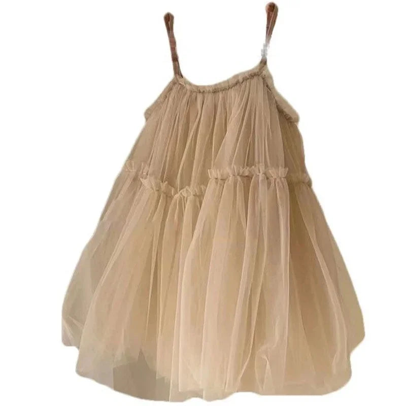 Baby Girls Dress Summer Toddler Kids Lace Mesh Dresses Baby Tutu Dresses Children Birthday Party Dress Girl Clothes