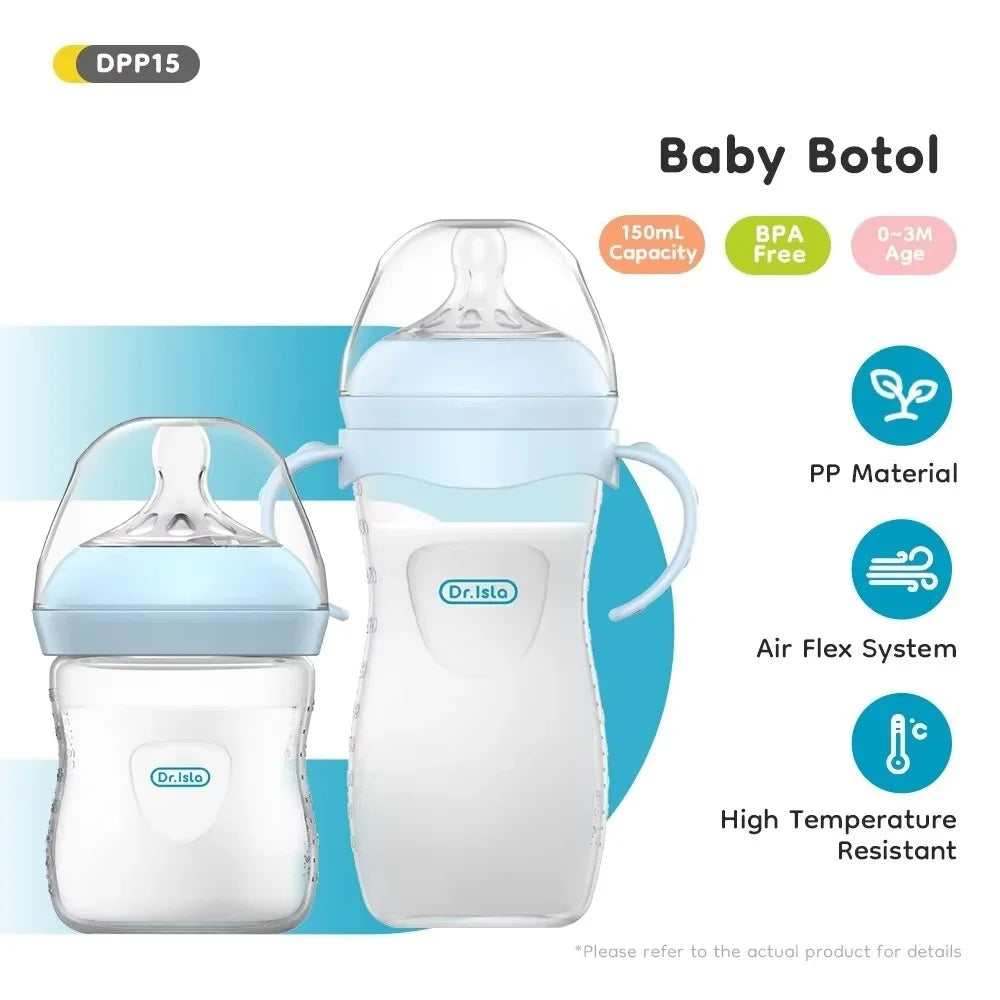 Baby Bottle Gift Set – 3-Size Feeding Bottle Set for Newborns (150ml, 240ml & 330ml)
