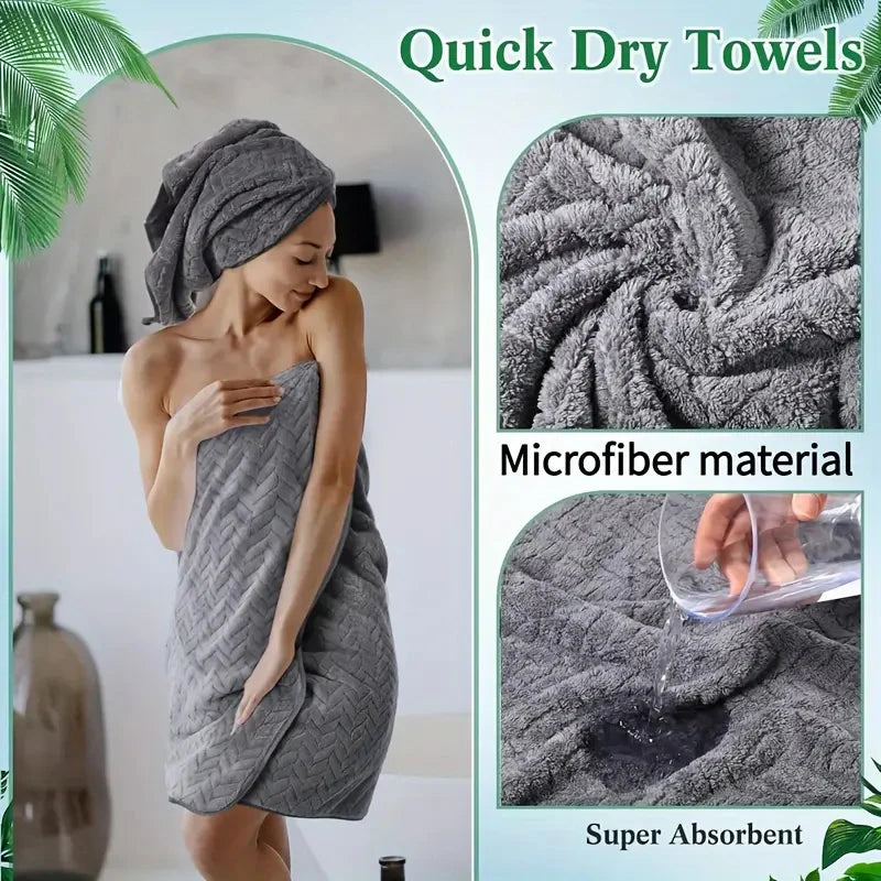 High Quality Thick Coral Velvet Bath Towels, Soft and Absorbent Towels, Sports Beach Towels for Home and Hotel Use