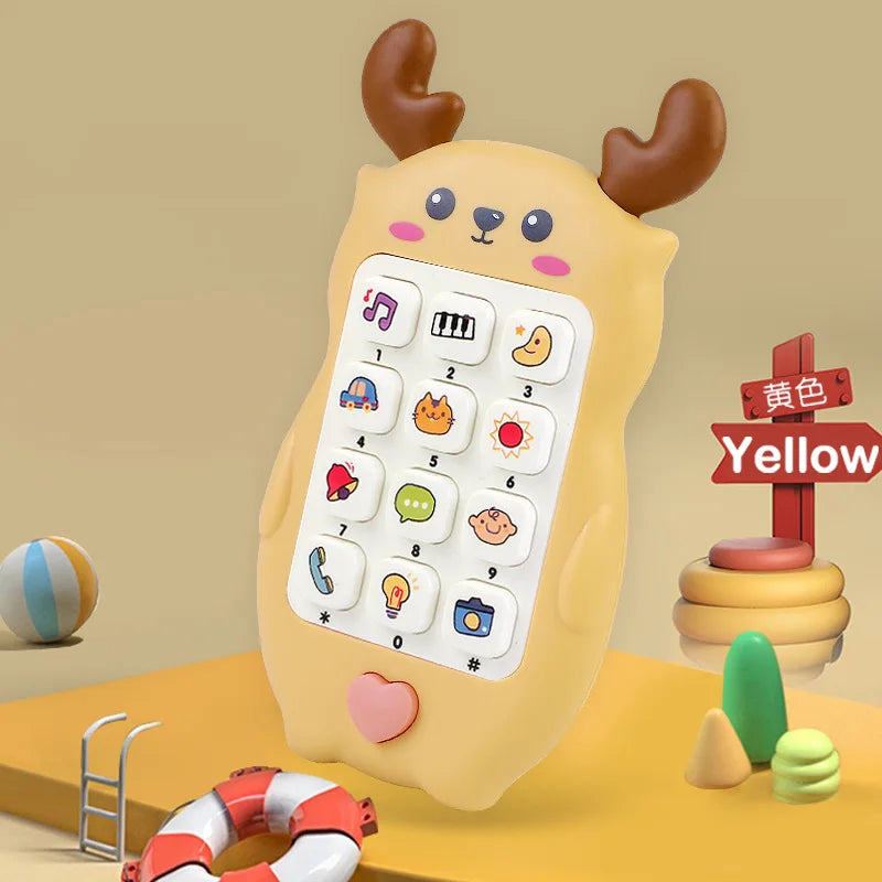 Baby Phone Toy 3-Piece Gift Set – Musical Learning Telephone with Teether for Infants & Toddlers