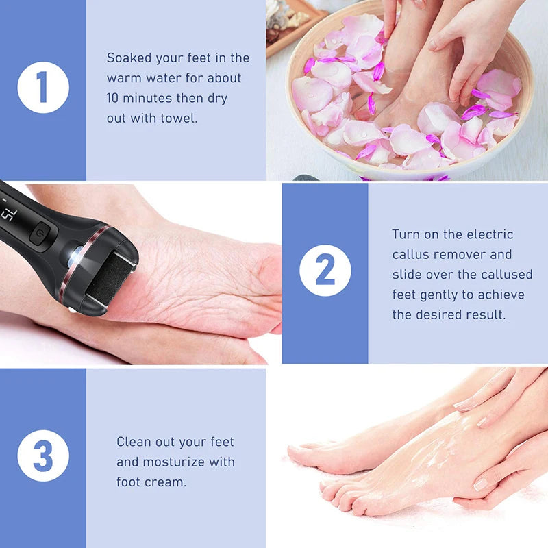 Electric Foot Sandpaper Electric Foot Callus Remover Electric Foot Grinder  Pedicure  pedicure machine pedicure tools
