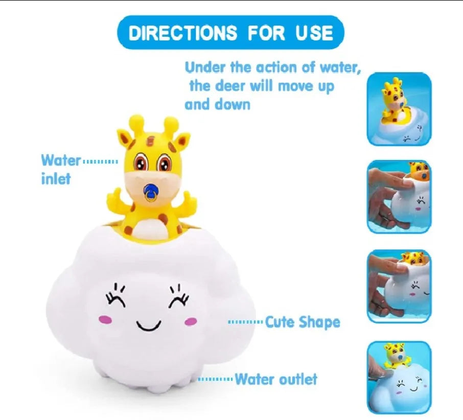 Baby Bath Toy – Cute Animal Water Spraying Shower Toy for Kids | Pig & Deer | 12+ Months