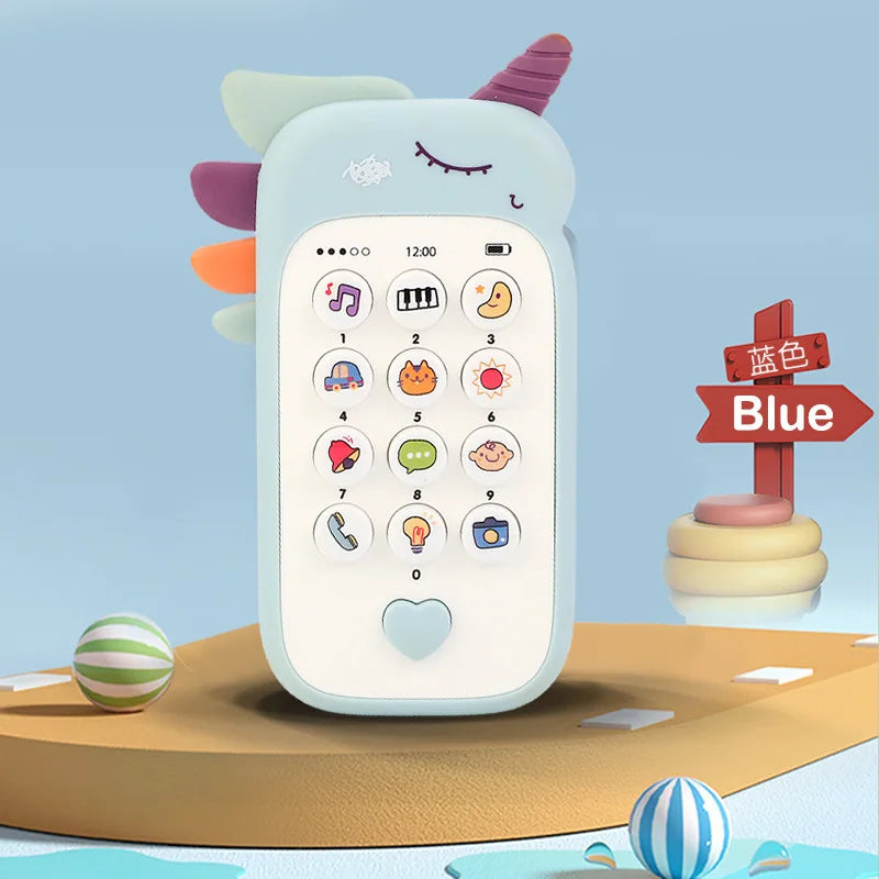 Baby Phone Toy 3-Piece Gift Set – Musical Learning Telephone with Teether for Infants & Toddlers