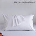 1pc Solid Color Pillow Cover 20 in x 30 in (50x76cm) Rectangular White Pillowcase Bedding Pillow Case