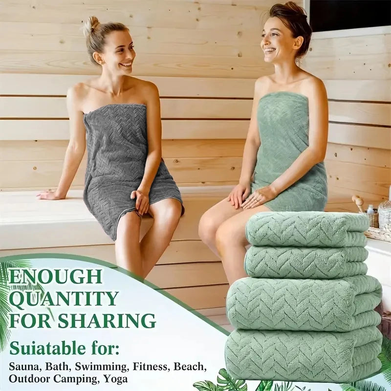High Quality Thick Coral Velvet Bath Towels, Soft and Absorbent Towels, Sports Beach Towels for Home and Hotel Use