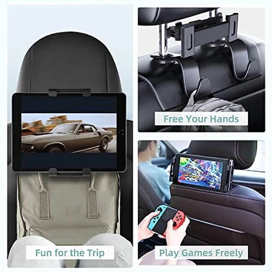 Tablet stand, car headrest, tablet stand, and children's extended arm car rear seat installation tablet stand are compatible wit