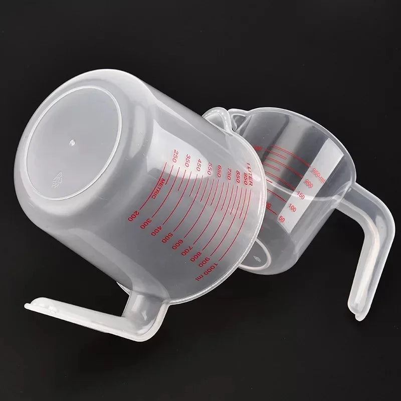 3Pcs/Set Baking Liquid Measuring Cups PVC Scale Cup Plastic Measuring Volume Beaker Kitchen Baking Tools