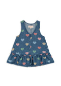 2025 KS New Winter Baby Girls Cherry Knitted Dress Cardigan Sweaters Kids Clothes Girls Knitwear Denim Dress Coats Jeans Suits