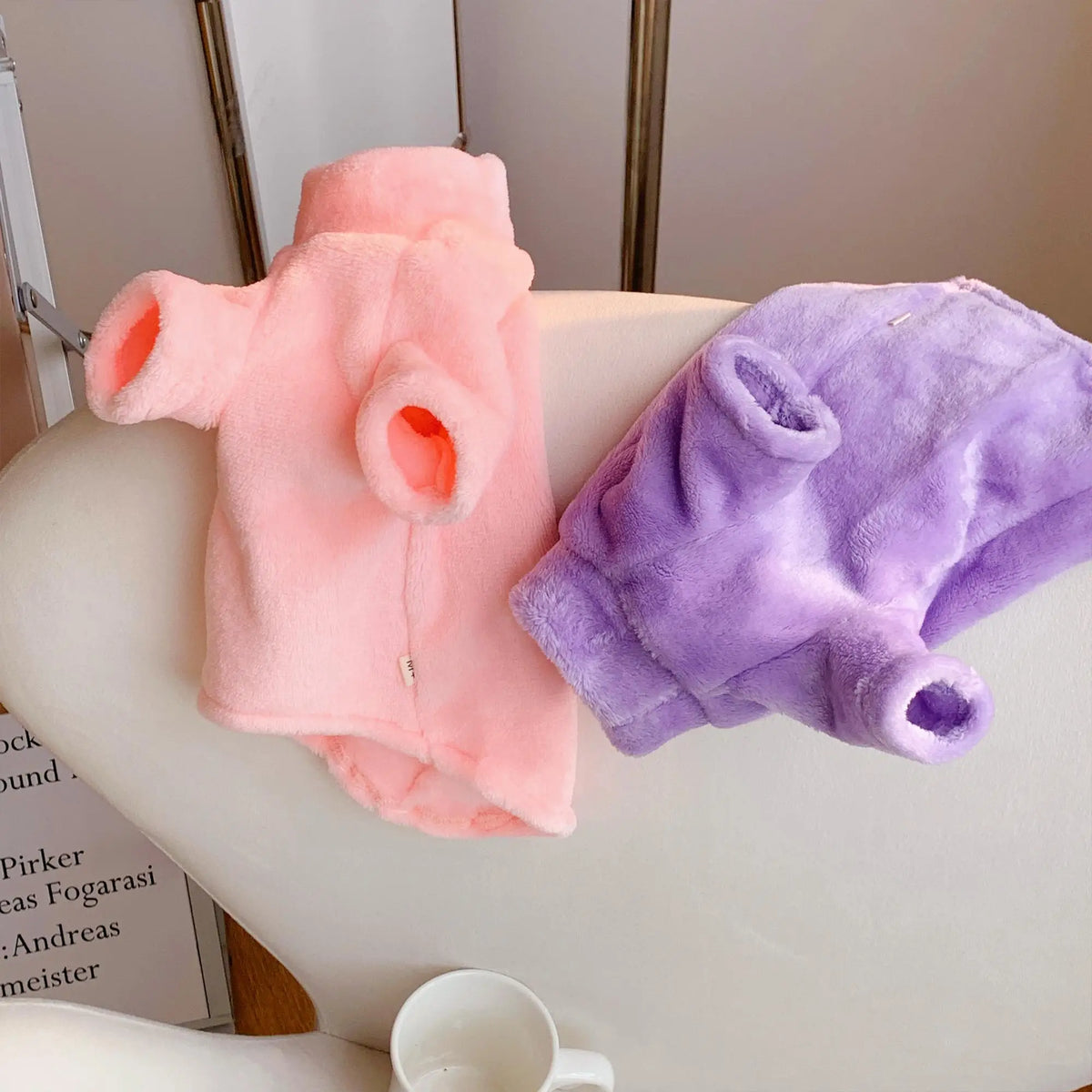 Warm Pure Color Sphynx Cat Turtleneck Sweater Hairless Cat Clothes Soft Winter Coat Thickening Sweet Fleece Jumpsuit for Devon