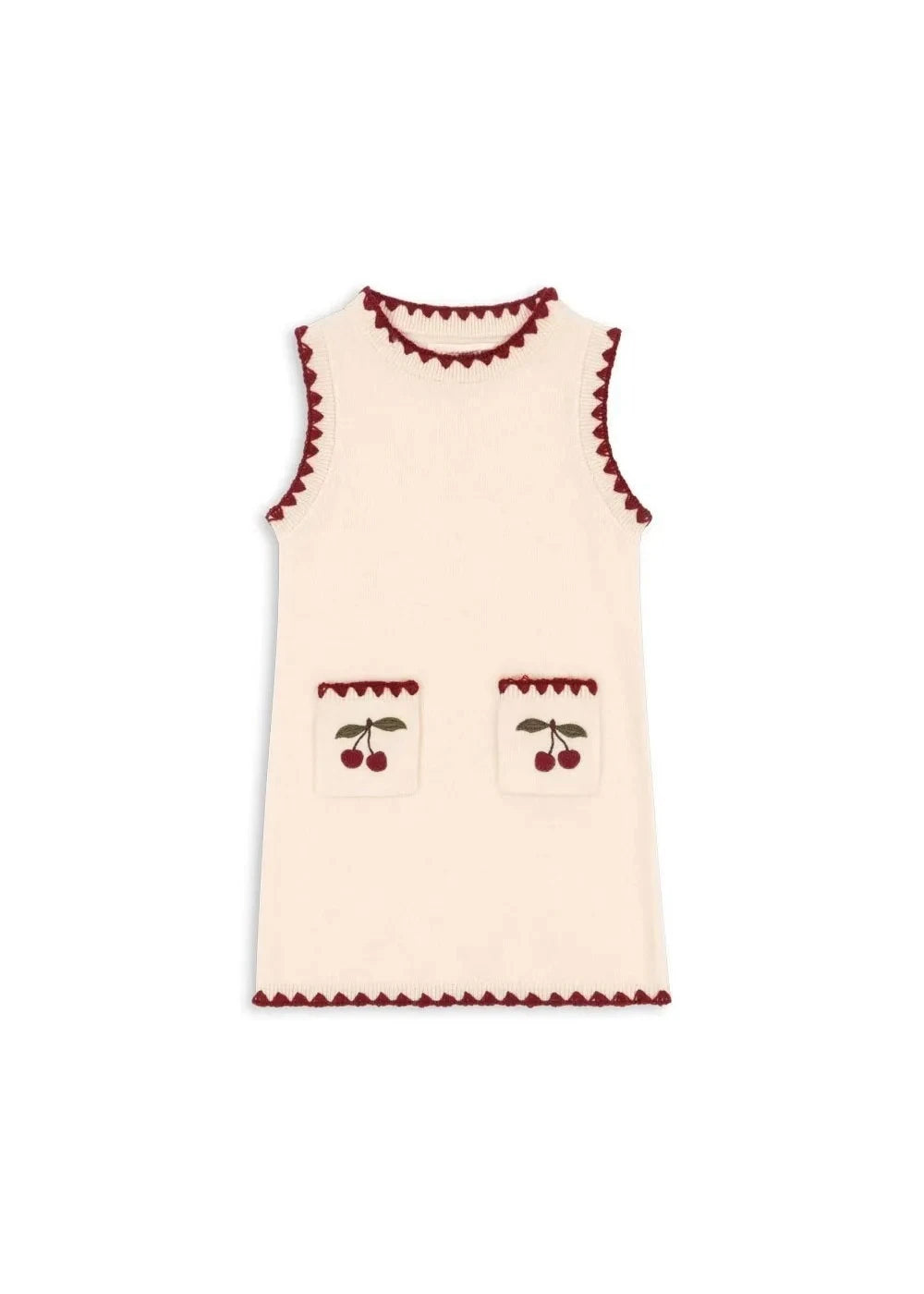 2025 KS New Winter Baby Girls Cherry Knitted Dress Cardigan Sweaters Kids Clothes Girls Knitwear Denim Dress Coats Jeans Suits